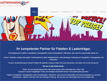 Tablet Screenshot of palettenhandel24.net